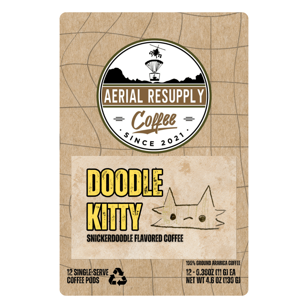 Doodle Kitty Snickerdoodle flavored coffee k cups