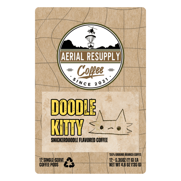 Doodle Kitty Snickerdoodle flavored coffee k cups