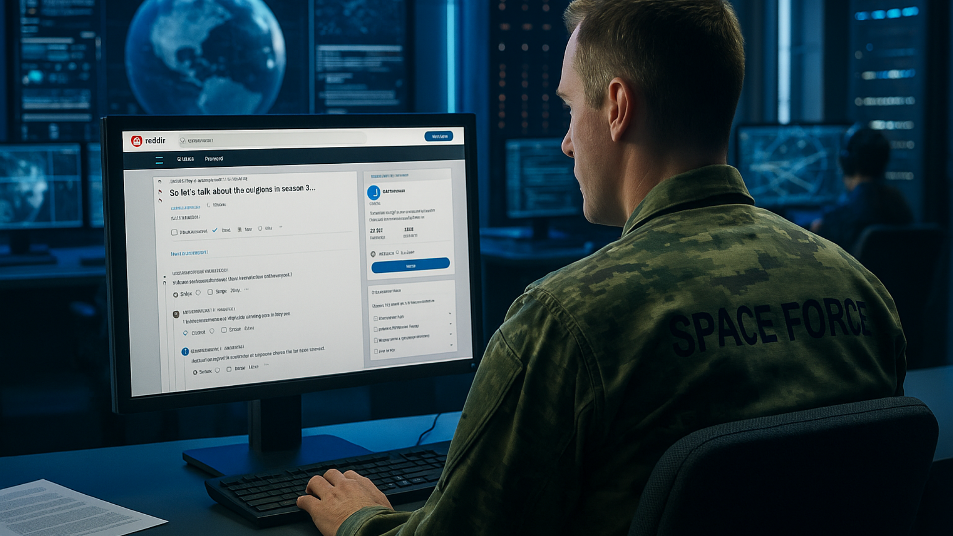 Space force arguing on reddit