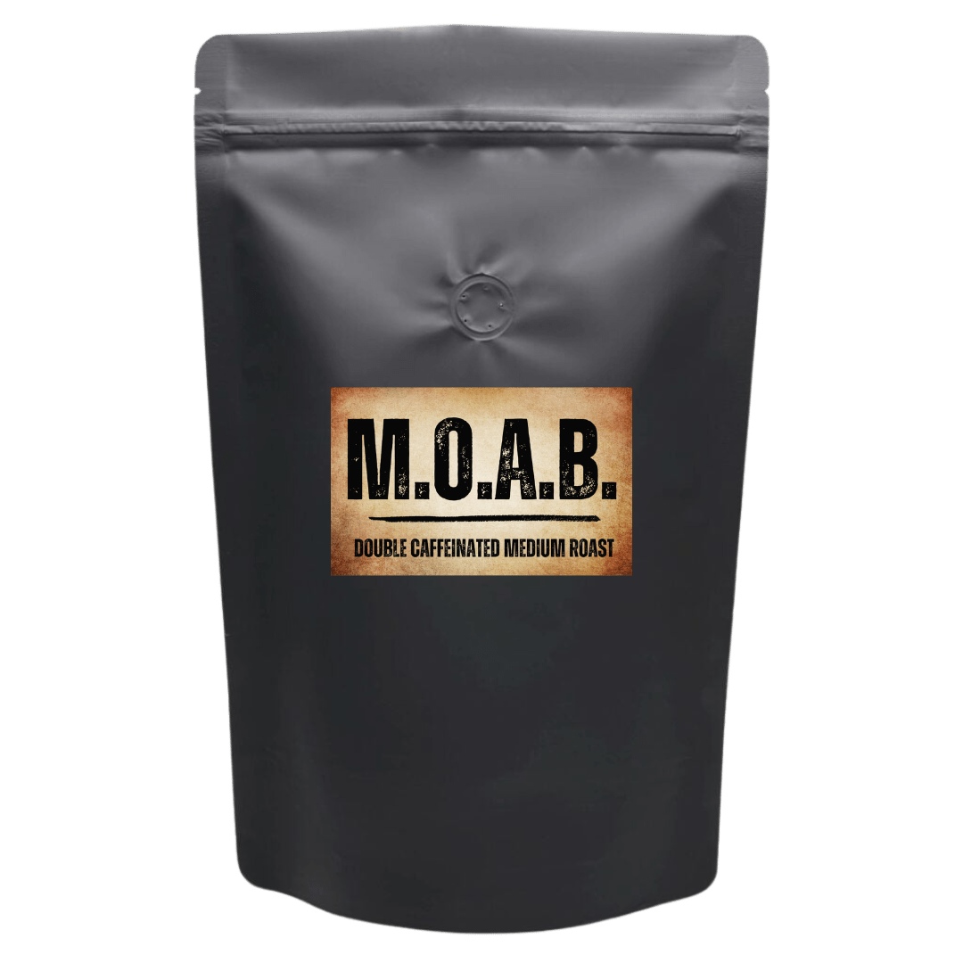 Moab double caffeinated whole bean robusta coffee 5 pound bulk