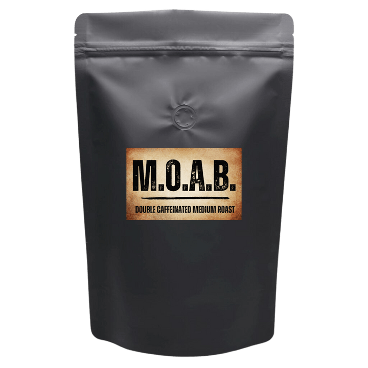 Moab double caffeinated whole bean robusta coffee 5 pound bulk