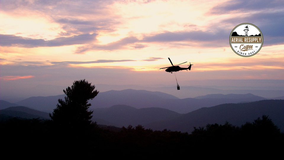 Aerial Resupply Coffee Blue Ridge Mountains