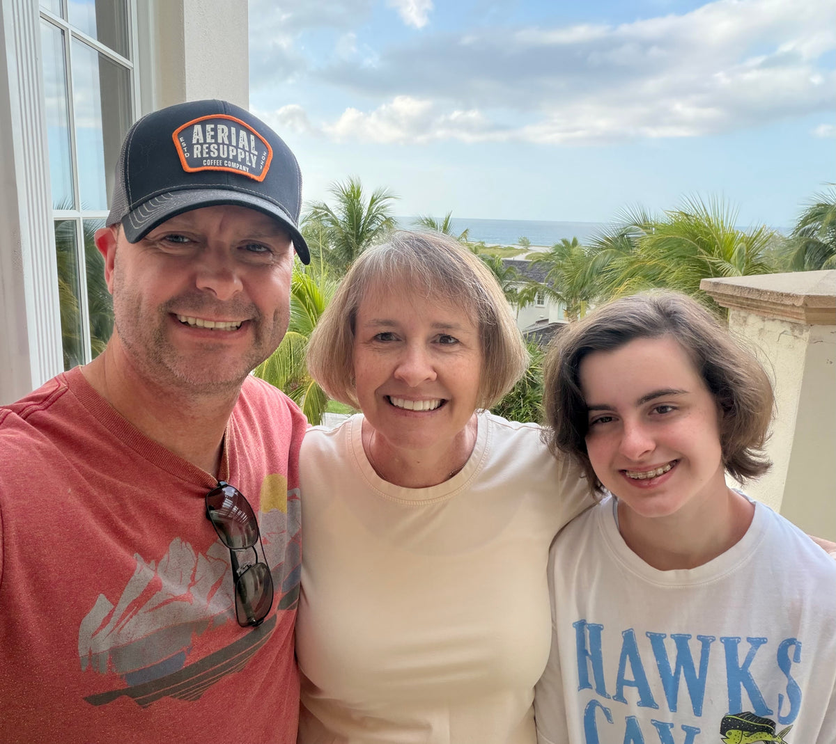 Mike Klemmer with his family in Virginia