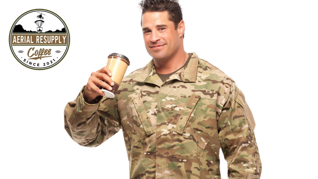 Veterans drinking coffee 
