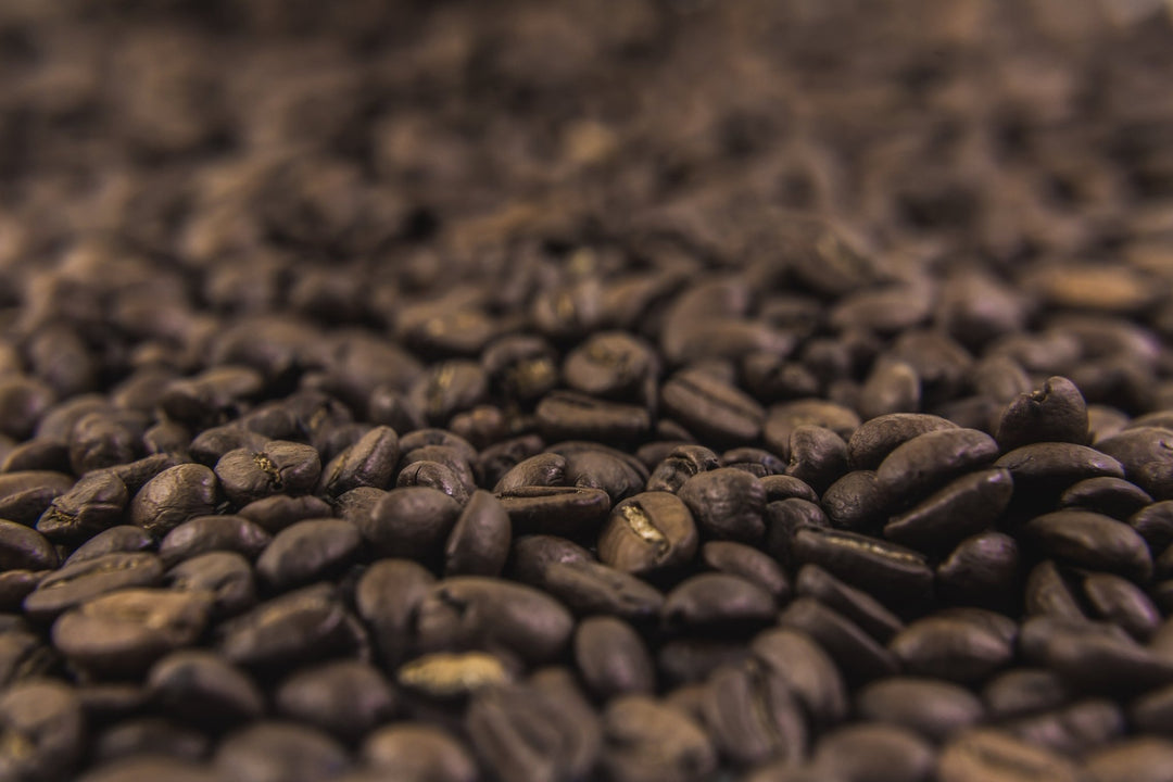 Fresh whole coffee beans