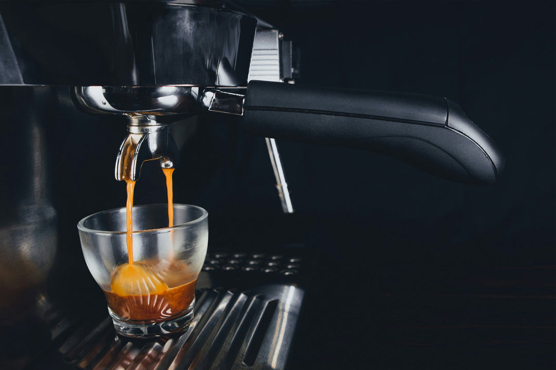 Espresso being made at home