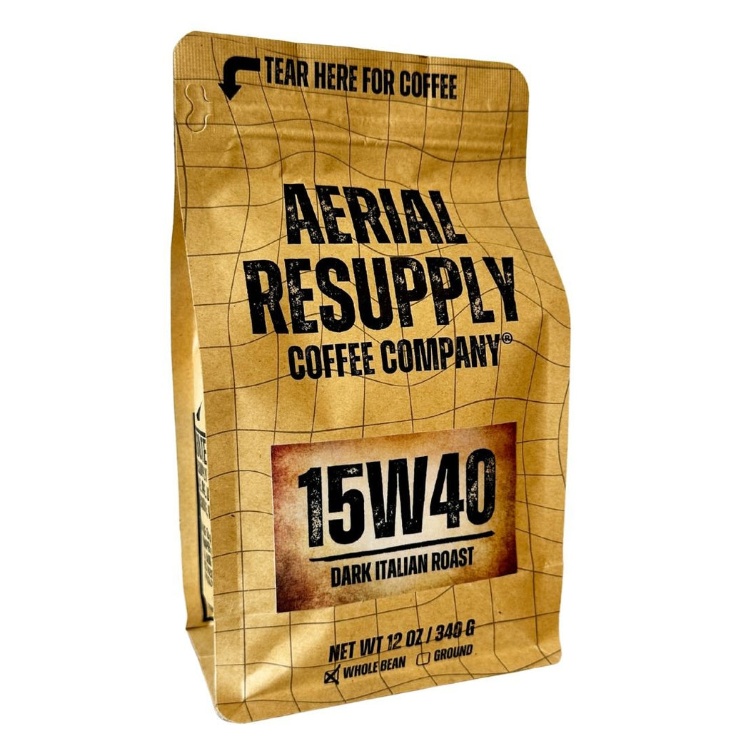 15W40 Whole Bean and Ground Coffee Aerial Resupply