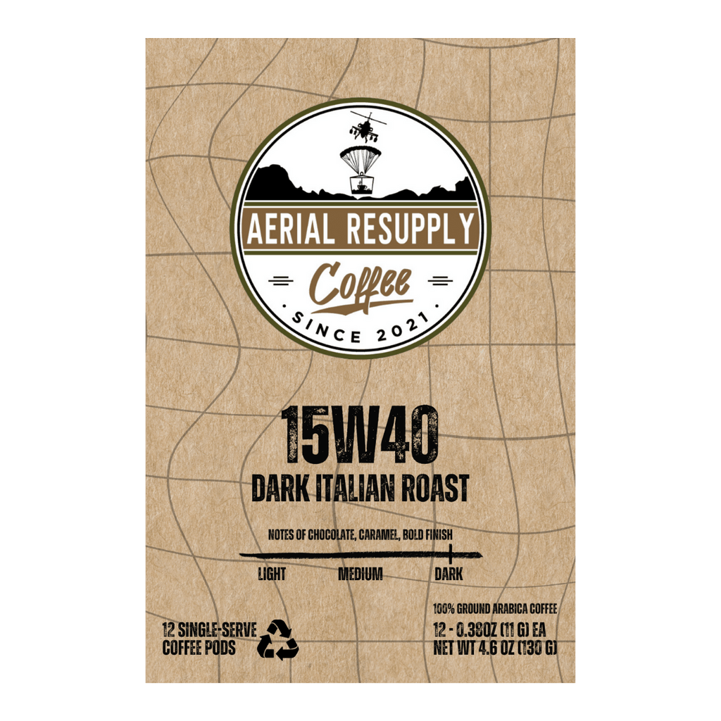 15W40 Dark Italian Roast K-Cups – Aerial Resupply Coffee