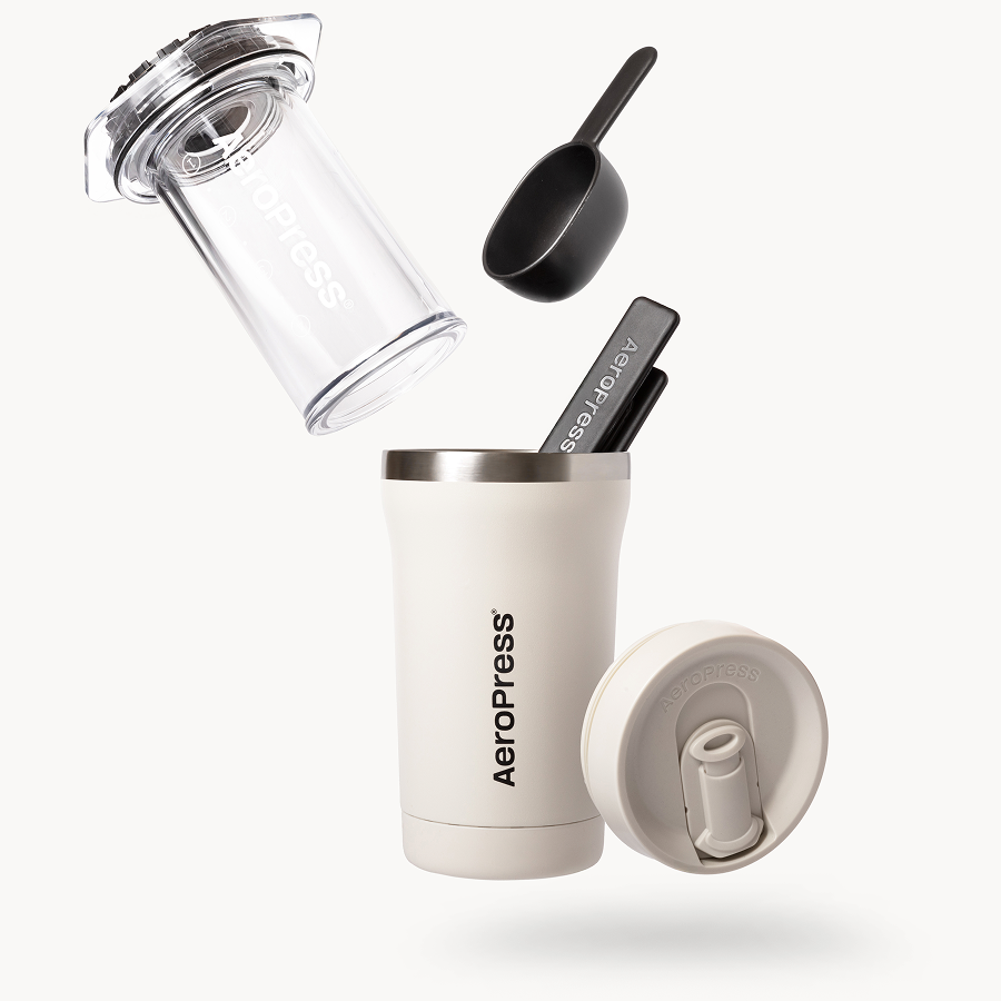 AeroPress Go Plus packed for travel