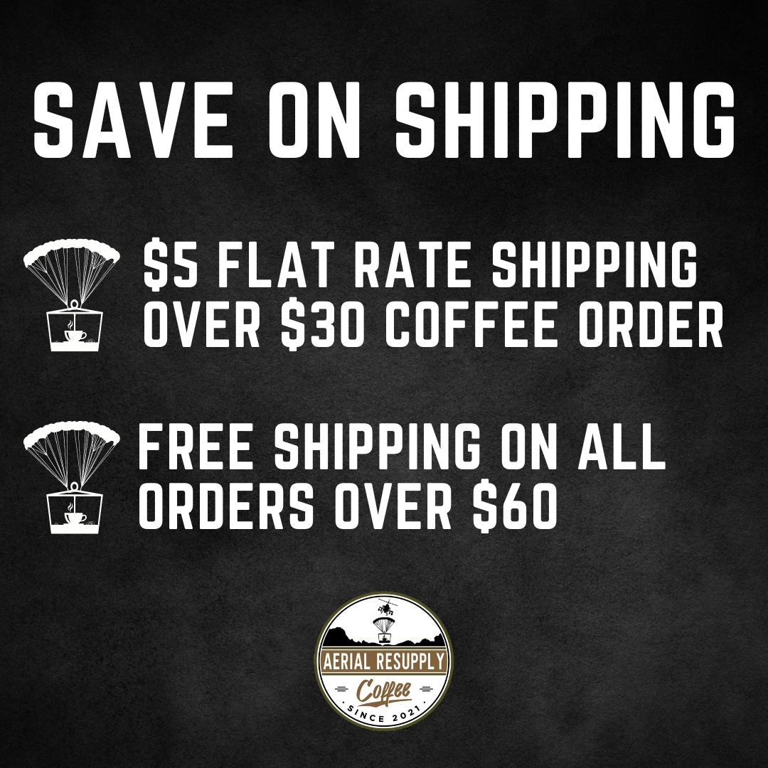 Aerial rEsupply coffee free shipping policy