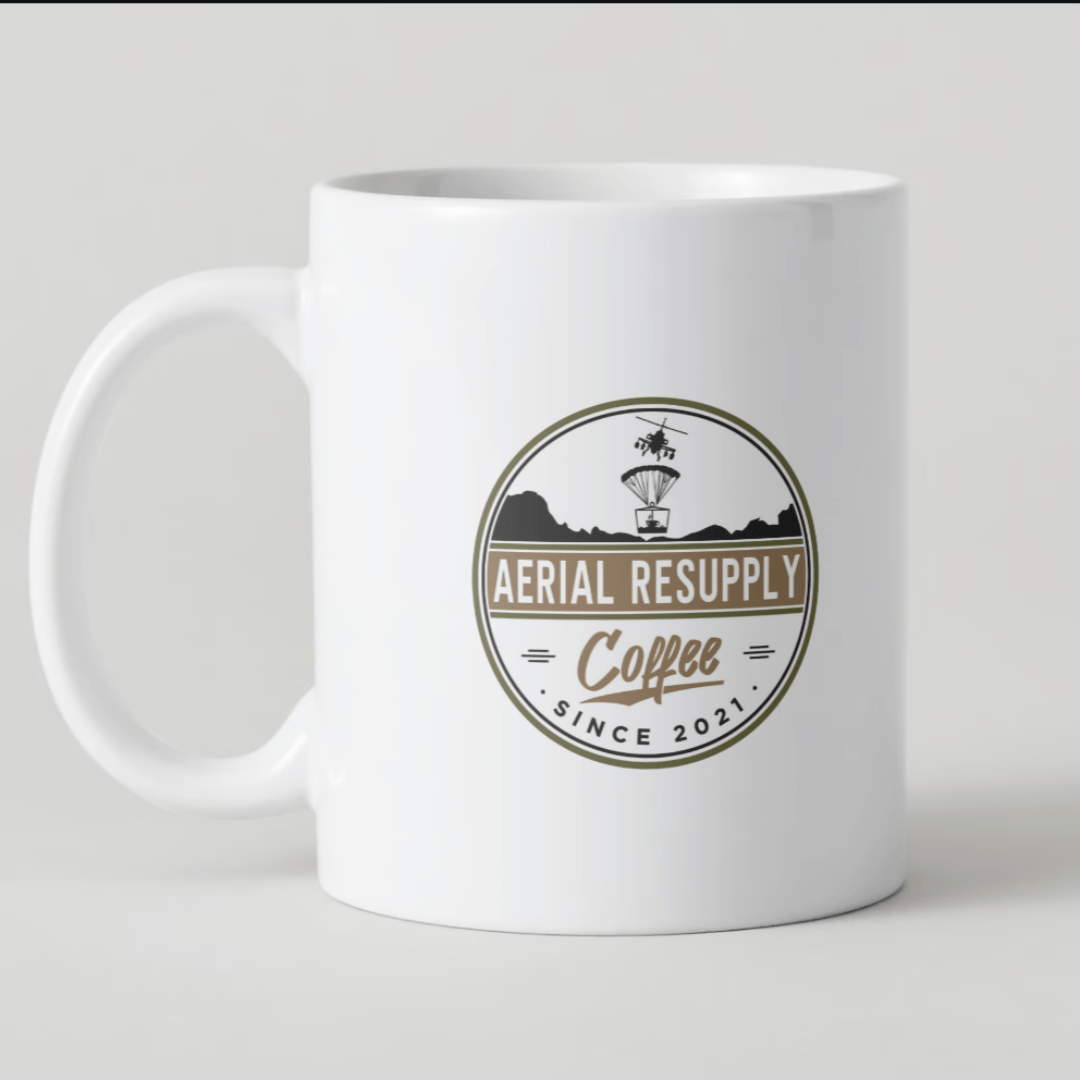 15 Ounce Company Logo Coffee Mug Aerial Resupply Coffee