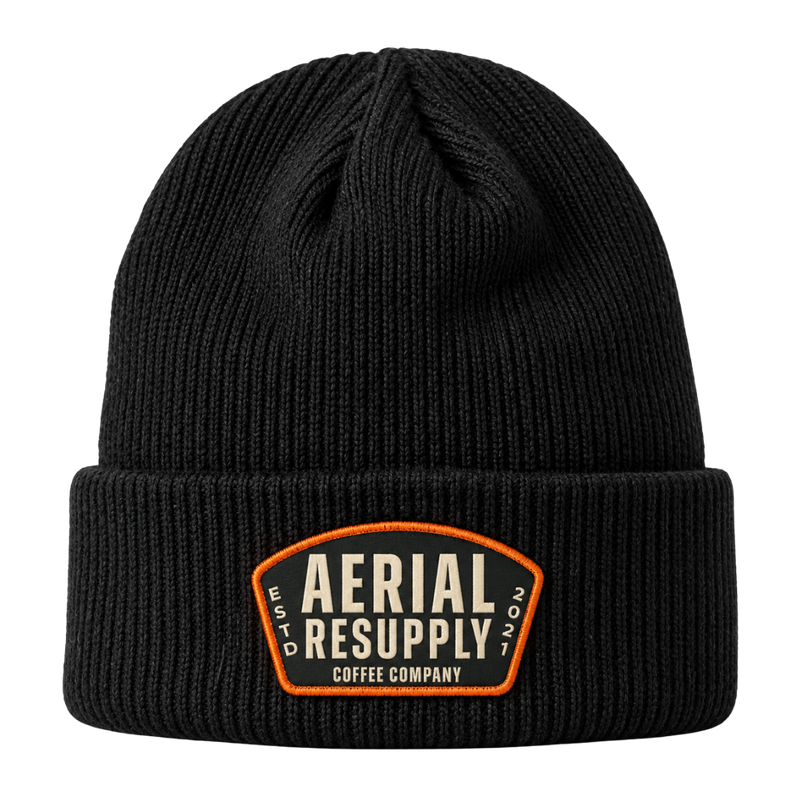 ARC Logo Woven Patch Beanie Black