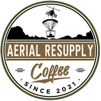 Aerial Resupply Coffee Logo Copyright Charlottesville Virginia Veteran-owned and operated