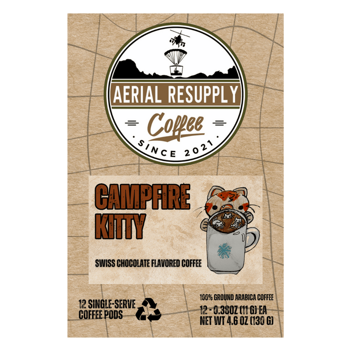 Campfire Kitty Swiss Chocolate Medium Roast Coffee Kcups