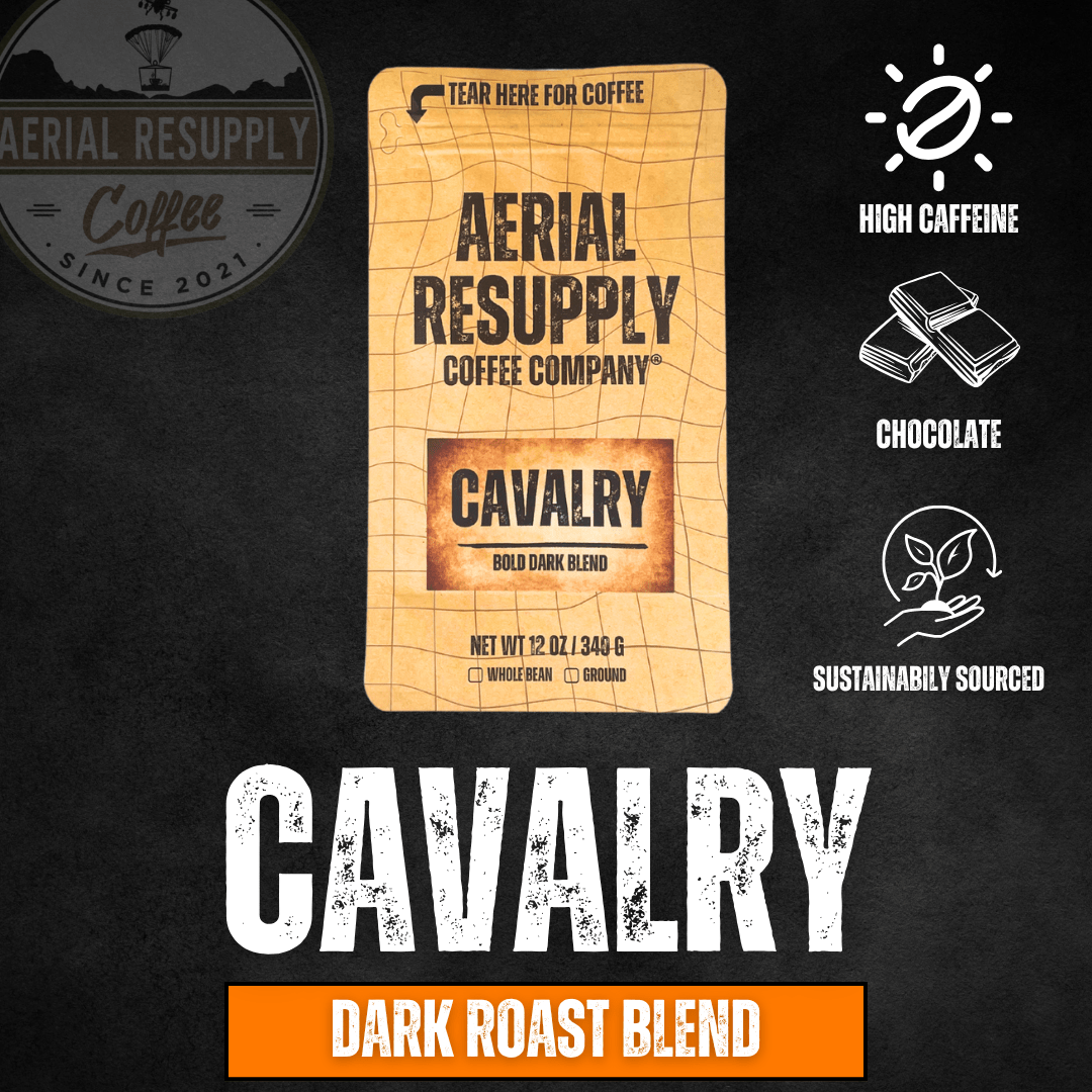 Cavalry Dark Roast Blend Whole Bean Coffee