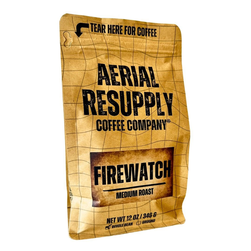 Fire Watch Medium Roast Whole Bean and Ground Coffee Aerial Resupply