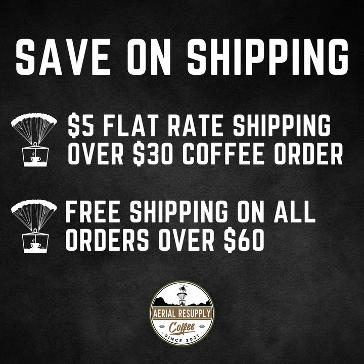 Aerial Resupply Coffee free shipping policy