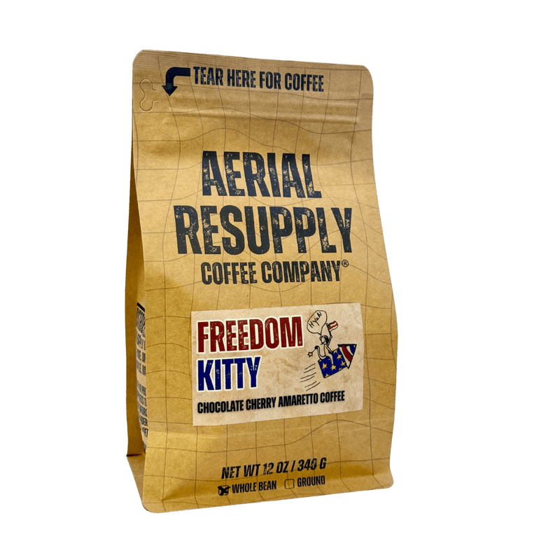 Freedom Kitty Chocolate Cherry Amaretto Flavored Coffee - Aerial Resupply Coffee