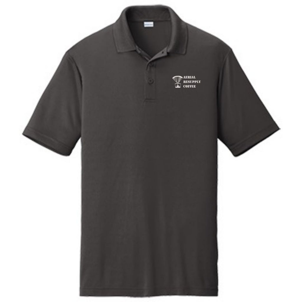 Aerial Resupply Coffee Logo Embroidered Polo Shirt