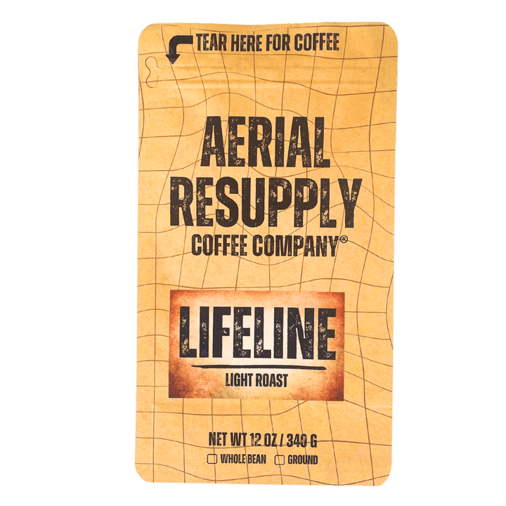 Lifeline Premium Colombian Light Roast Whole bean or preground coffee available in twelve ounce bags. Buy now online