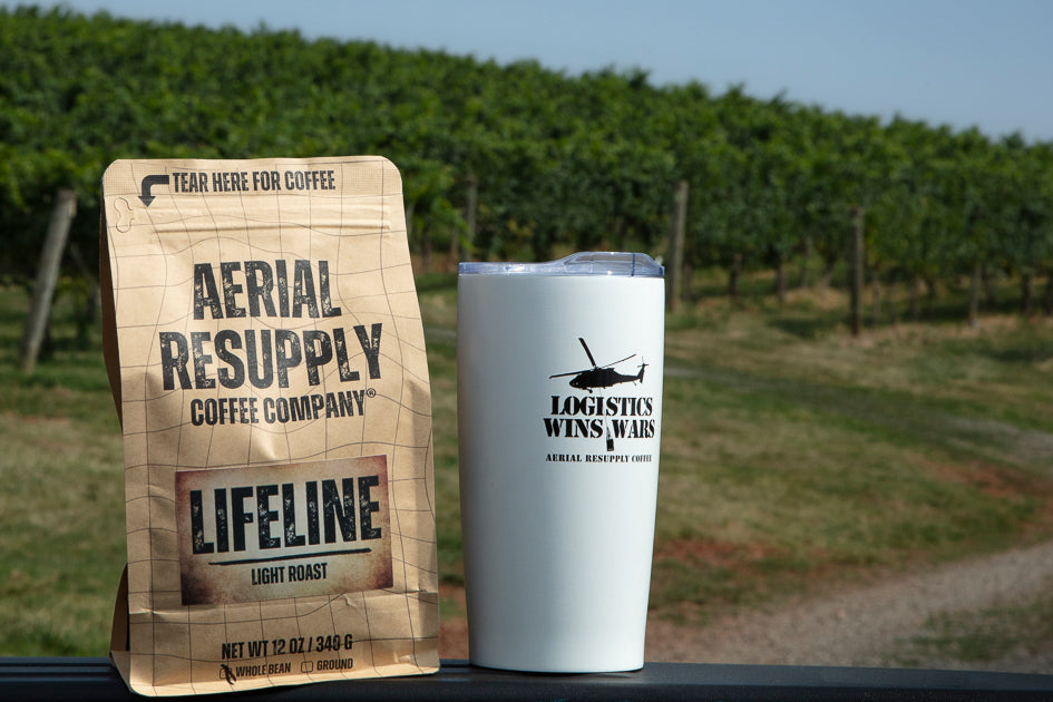 Lifeline Coffee with Logistics Wins Wars Tumbler