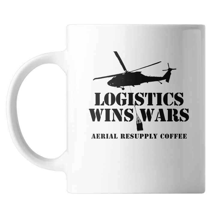 Aerial Resupply Coffee Logistics Wins Wars Coffee Mug