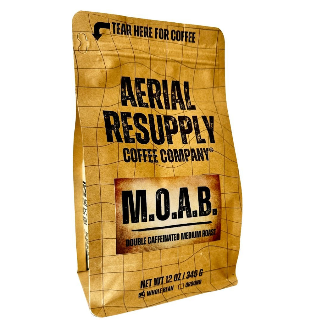 MOAB Double Caffeinated Medium Roast Whole Bean and Ground Coffee Aerial Resupply