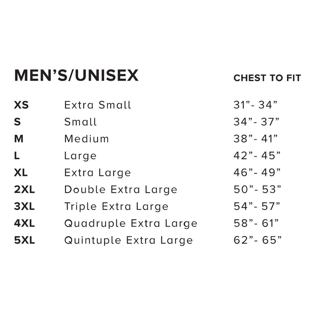 Aerial Resupply Coffee Bella Canvas Size Chart Men's Unisex