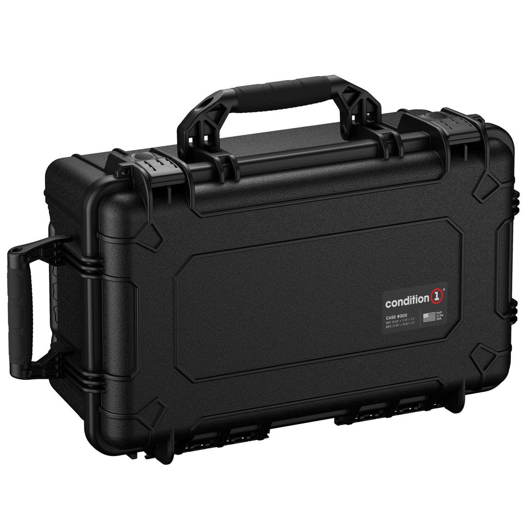 Black Condition 1 #300 rolling camera case closed