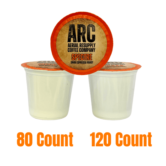 Spectre Dark Roast Coffee Pod Subscription – 80 or 120 Count – Aerial ...