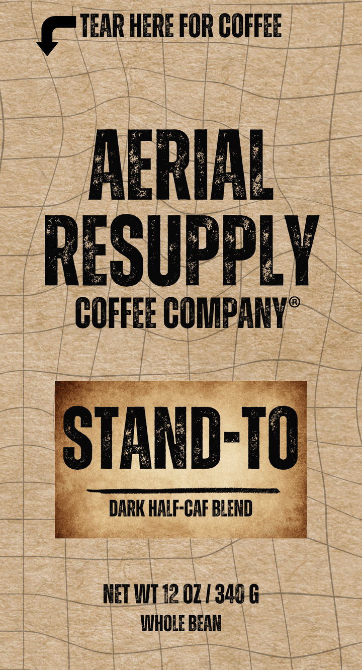 Stand To Dark Half Caffeinated Coffee Whole bean and ground