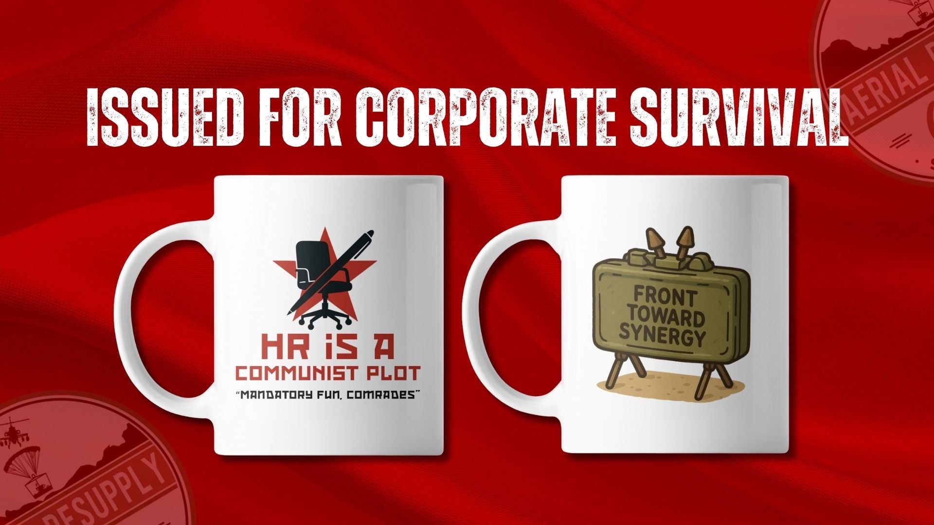 office coffee survival mugs