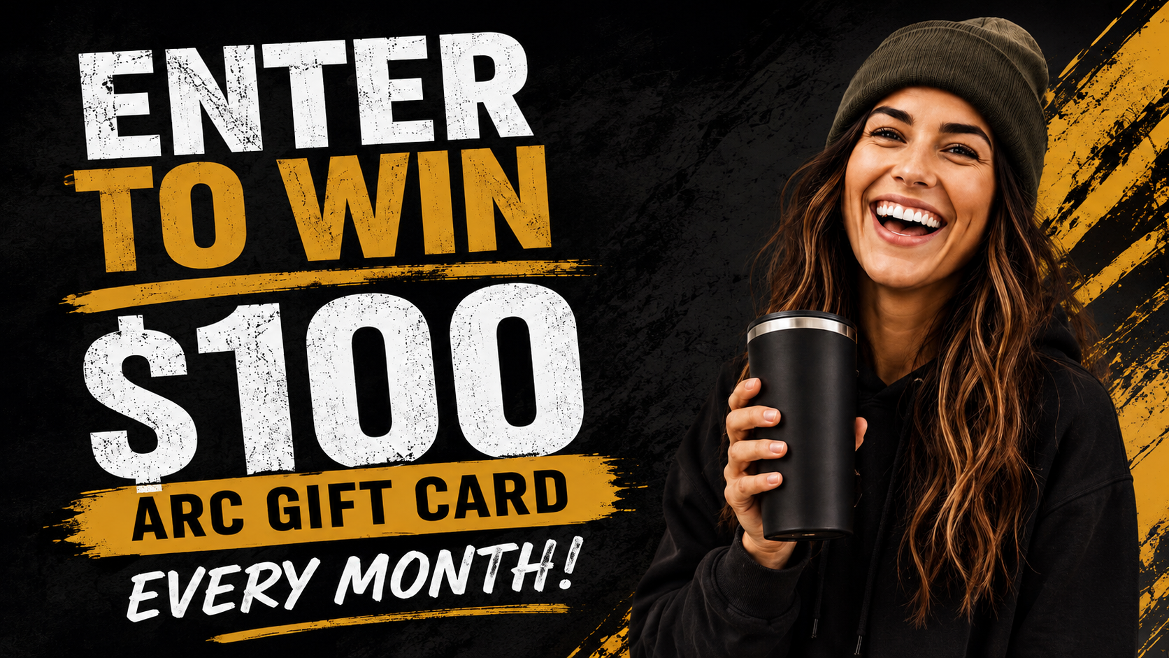 Enter to win a $100 ARC gift card every month
