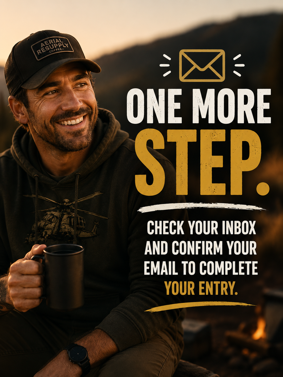One more step. Check your inbox and confirm your email to complete your entry.