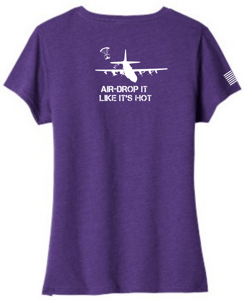 Air-Drop Like It's Hot Ladies V-neck