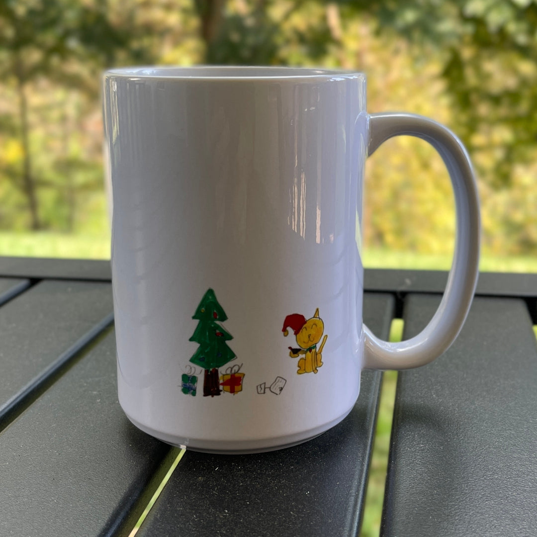 Christmas Kitty 15 Ounce Ceramic Mug